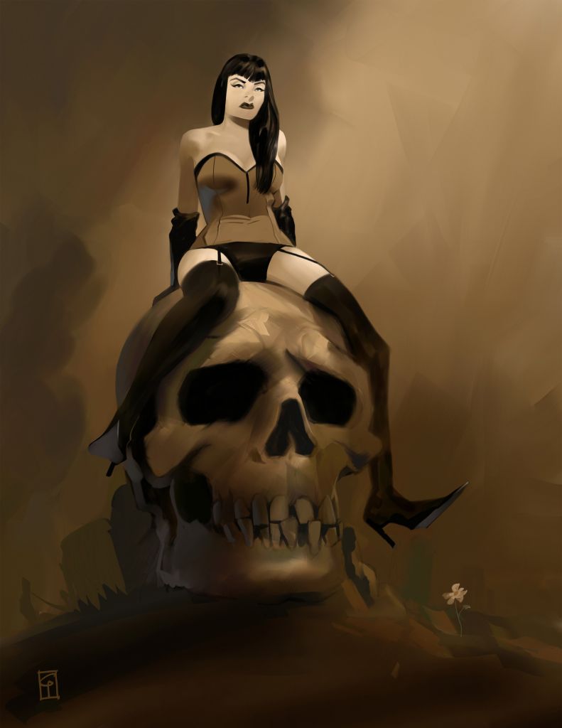 GirlOnSkull