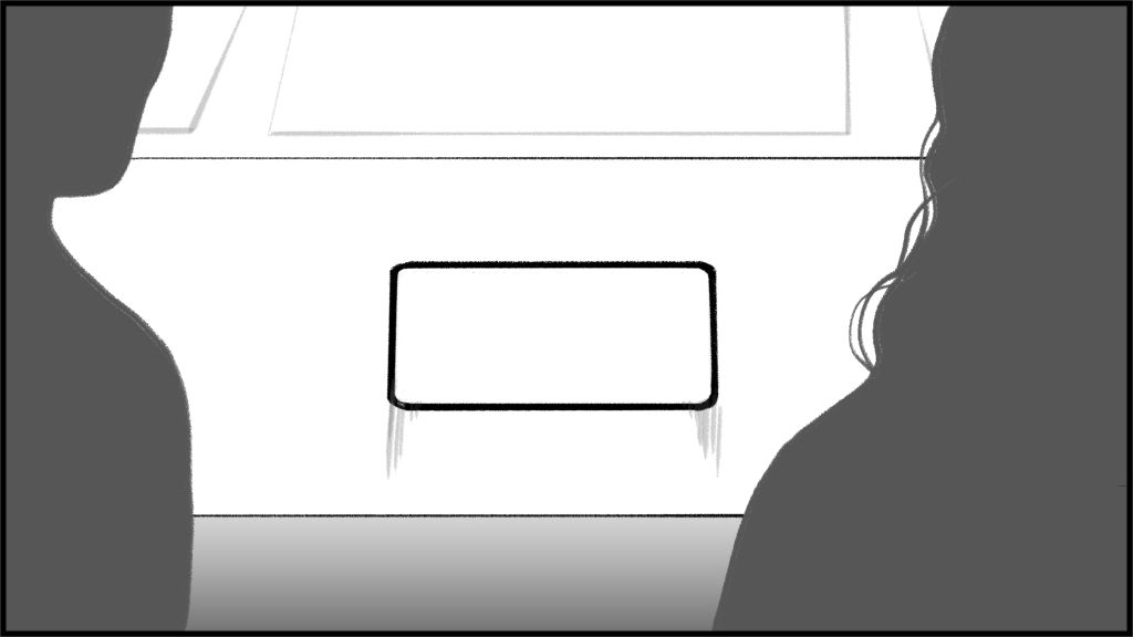 vibing phone on counter top