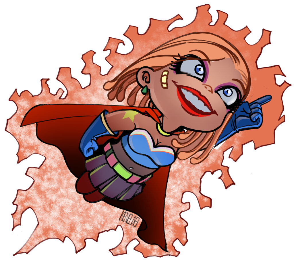 Flying heroine (thumbnail)