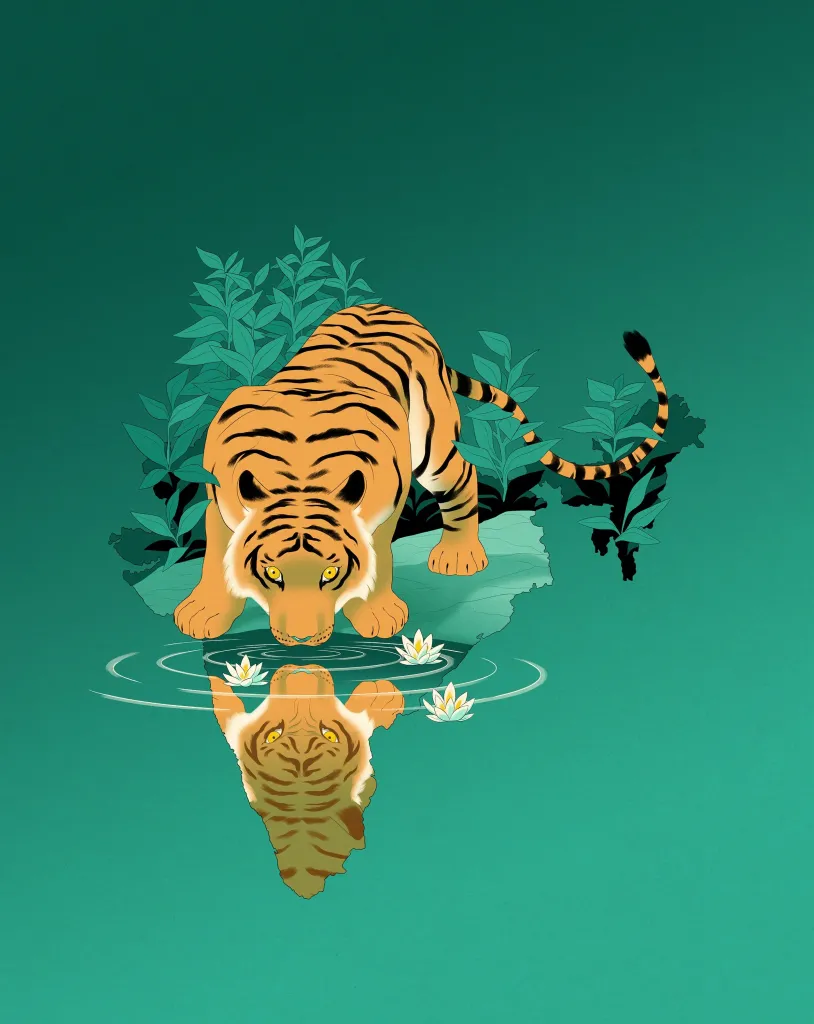 The-Economist-Tiger-Illustration-Art-Anuj-Shrestha-famousframes1