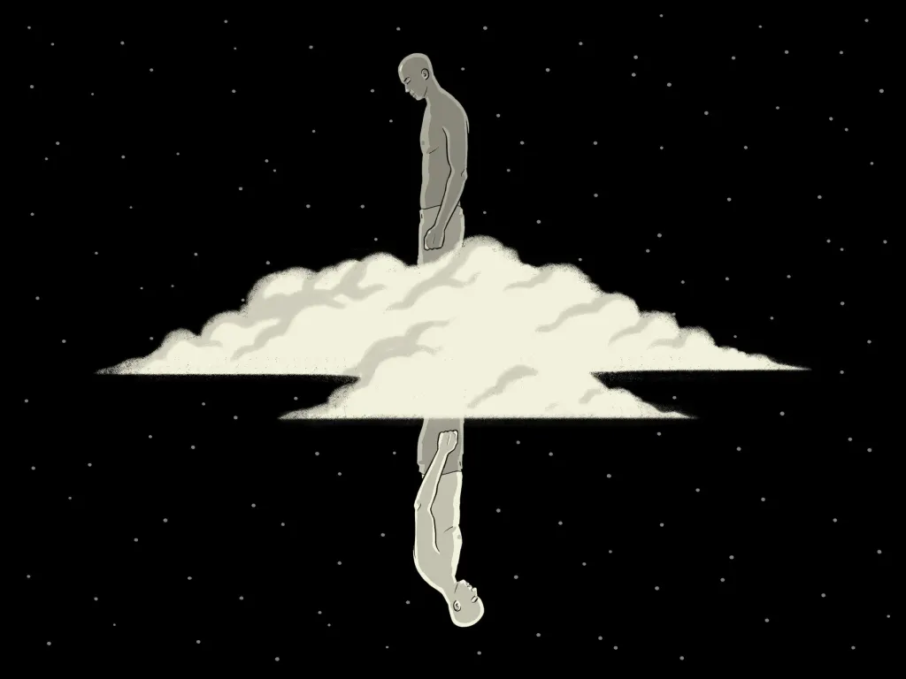 The-New-Yorker-Jim-Limber-In-Heaven-Illustration-Art-Anuj-Shrestha-famousframes1