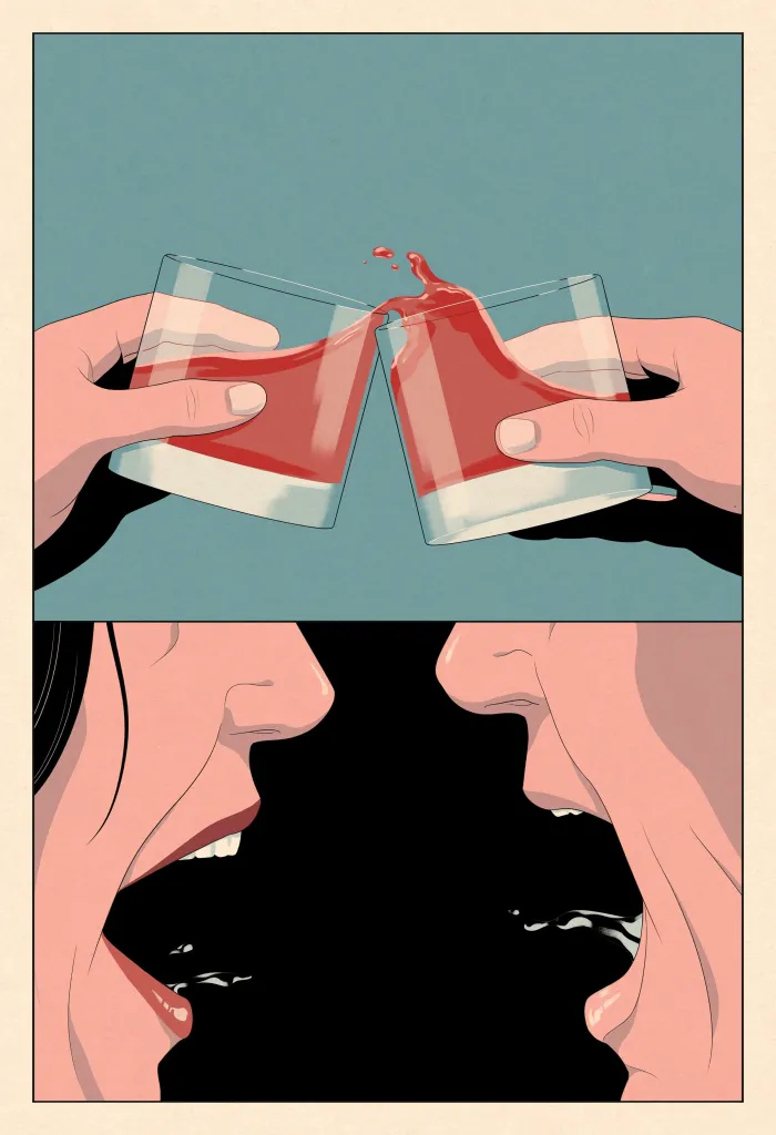 Who’s-Afraid-Of-Virginia-Woolf-Illustration-Art-Anuj-Shrestha-famousframes1