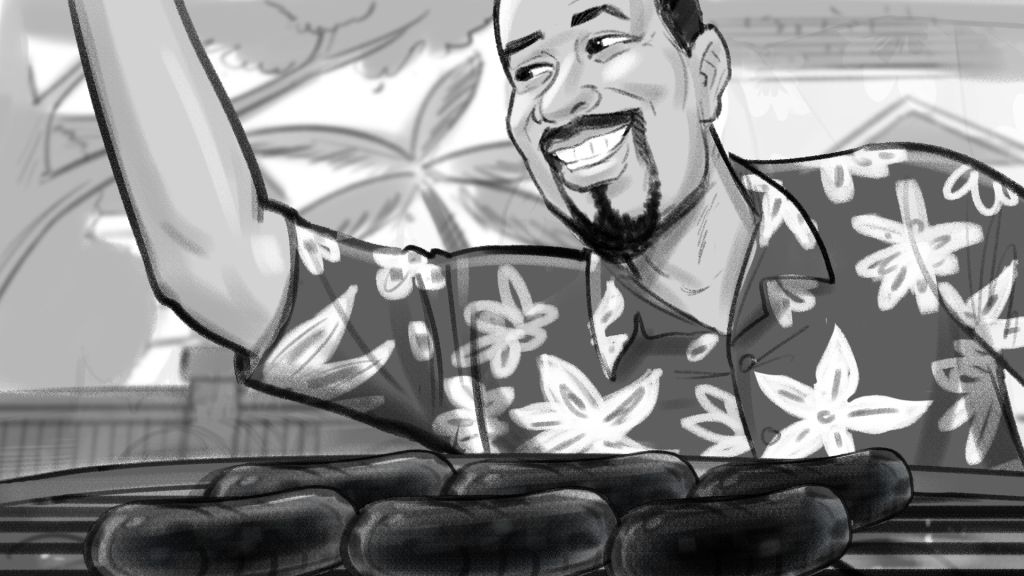 Extra-Mile-Extraman-BBQ-Commercial-Art-Fred-Fassberger-famousframes6