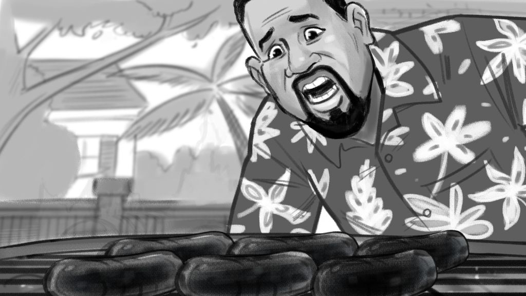 Extra-Mile-Extraman-BBQ-Commercial-Art-Fred-Fassberger-famousframes7