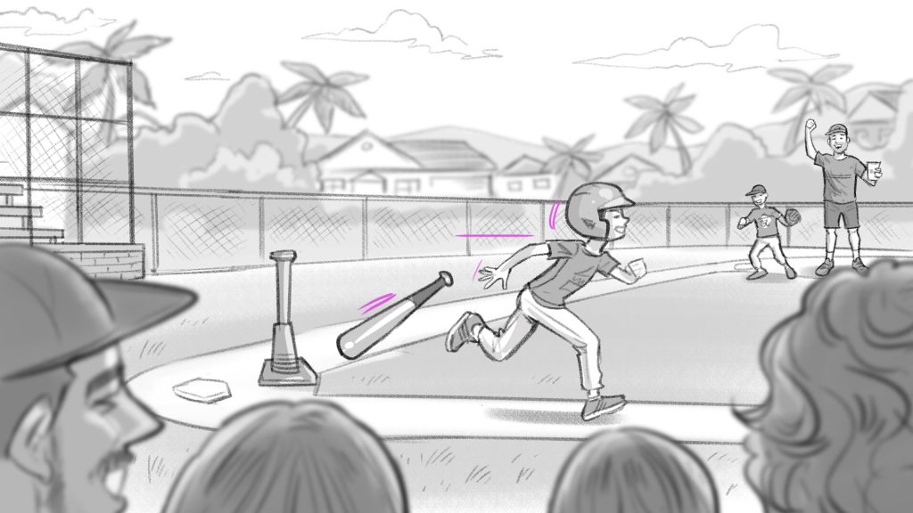 Extra-Mile-Extraman-T-Ball-Clearance-Commercial-Art-Fred-Fassberger-famousframes4