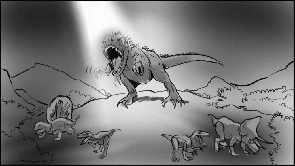 Jurassic-Park-Mattel-Toy-Commercial-Art-Jeff-Norwell-famousframes19