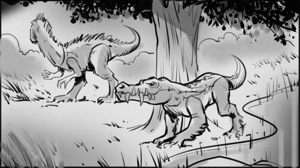 Jurassic-Park-Mattel-Toy-Commercial-Art-Jeff-Norwell-famousframes4