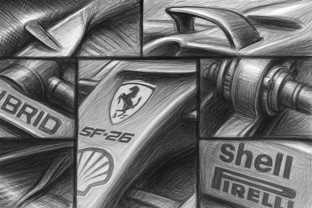 Ferrari F1 B&W