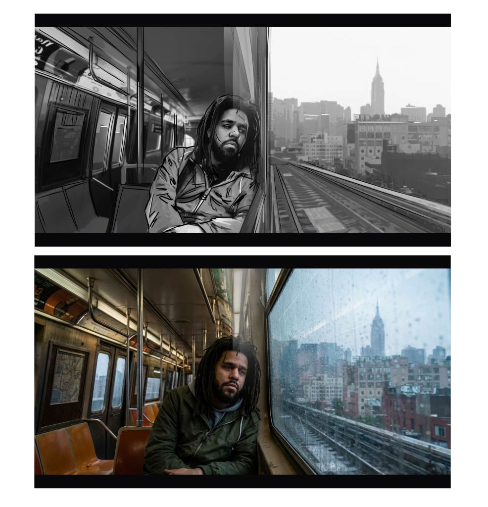10-J-Cole-AI-asissted-Bart-Bus-Famous-Frames