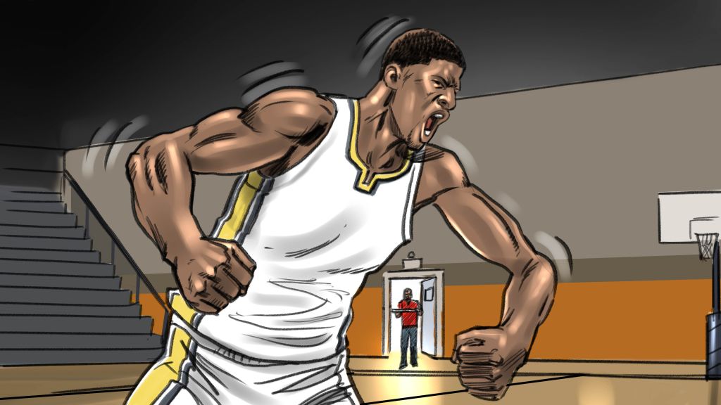 Papa-Johns-Basketball-Food-Art-David-Larks-famousframes19