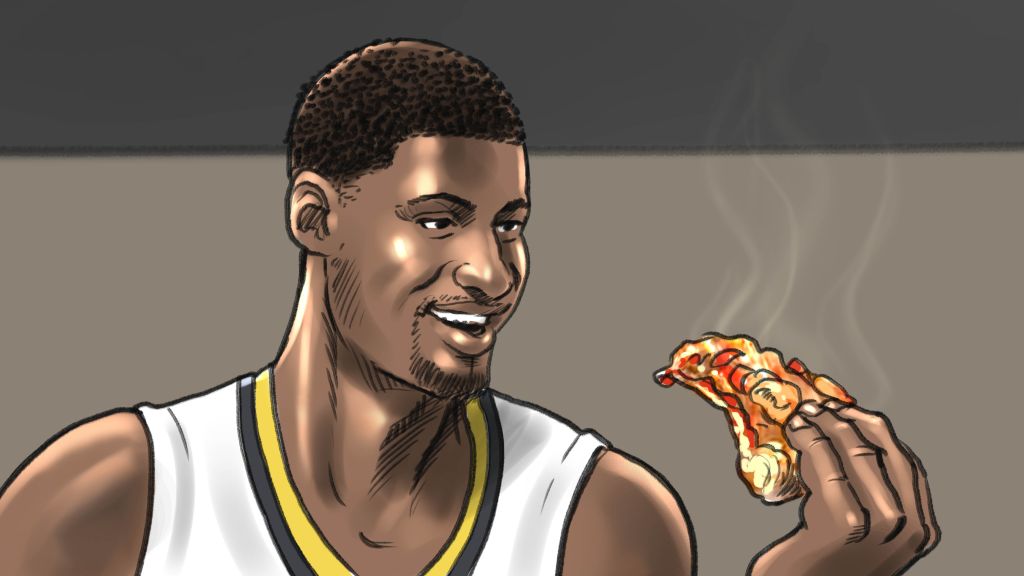 Papa-Johns-Basketball-Food-Art-David-Larks-famousframes20