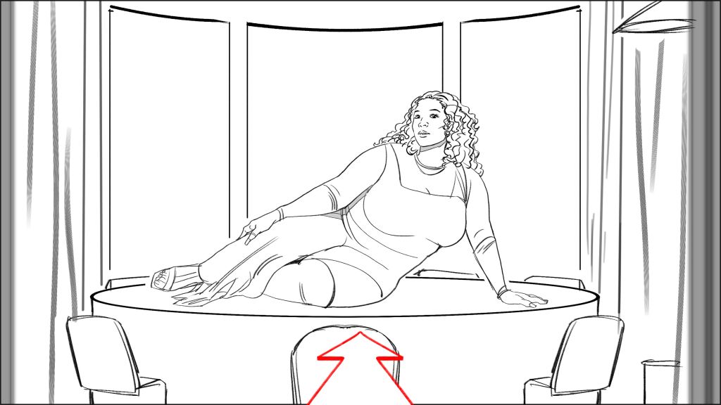Spotify-Lizzo-Commercial-Storyboard-Art-Jingjing-Cao-famousframes9