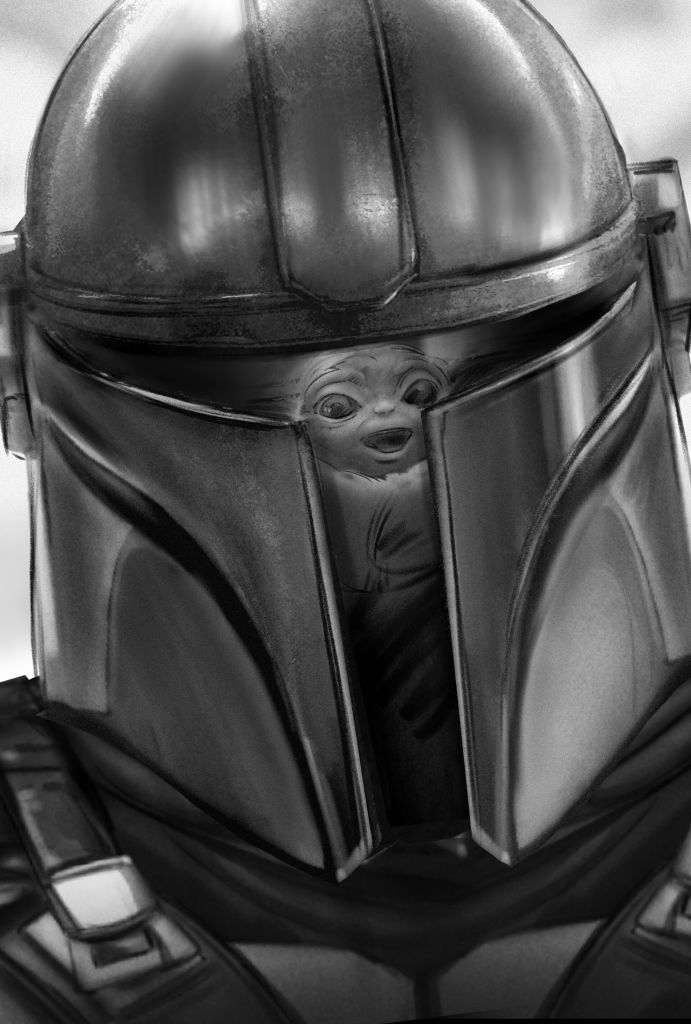 The-Mandalorian-And-Grogu-Star-Wars-Key-Art-Daniel-Lim-famousframes10