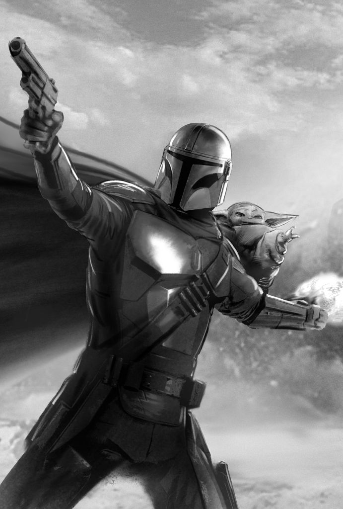 The-Mandalorian-And-Grogu-Star-Wars-Key-Art-Daniel-Lim-famousframes24