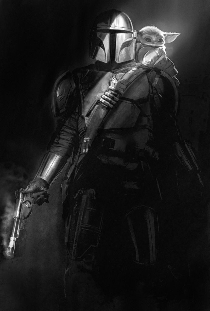 The-Mandalorian-And-Grogu-Star-Wars-Key-Art-Daniel-Lim-famousframes25