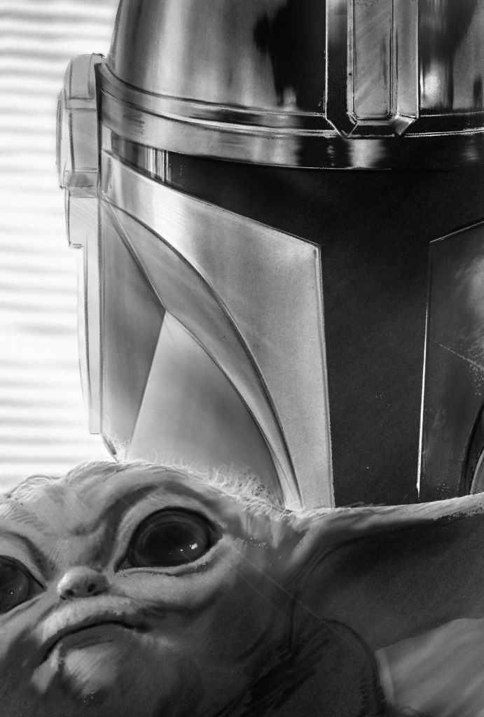 The-Mandalorian-And-Grogu-Star-Wars-Key-Art-Daniel-Lim-famousframes3