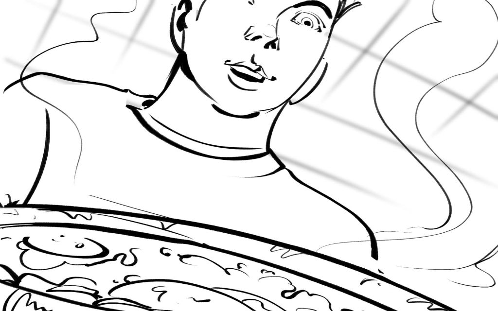 Mike’s-Hot-Honey-Food-Storyboard-Art-Kensuke-Okabayashi-famousframes2