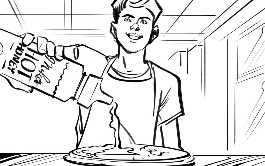 Mike’s-Hot-Honey-Food-Storyboard-Art-Kensuke-Okabayashi-famousframes9