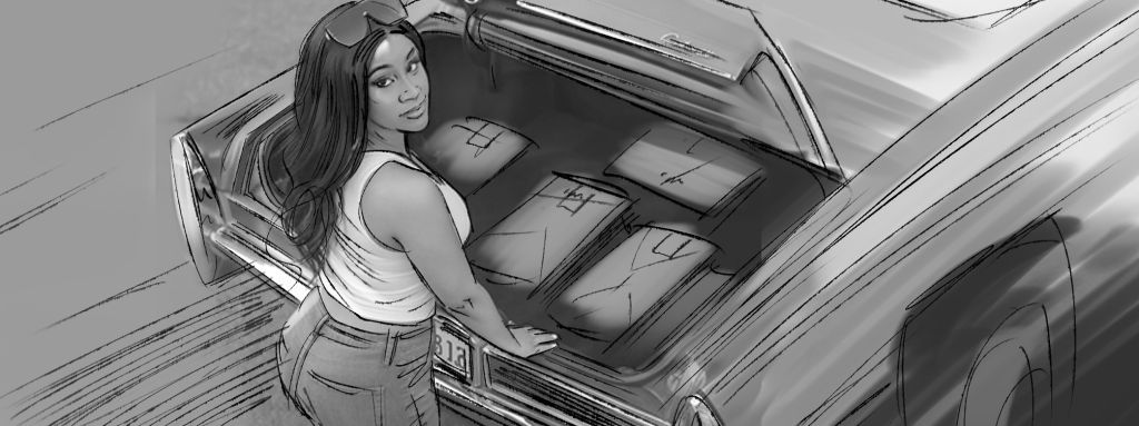 Old-Navy-Cardi-B-Storyboard-Art-Bart-Bus-famousframes8