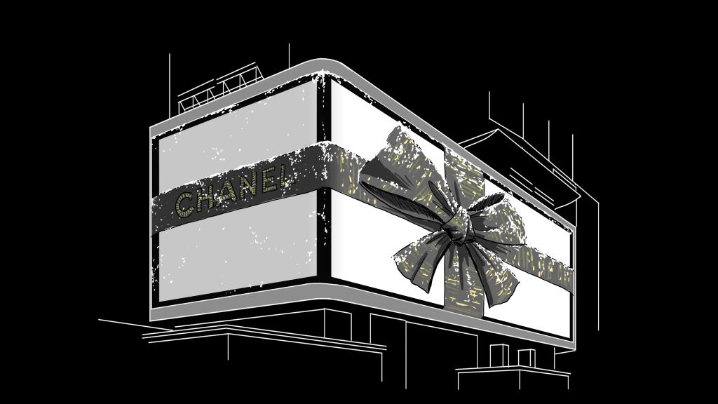 1 chanel christmas droste famous frames