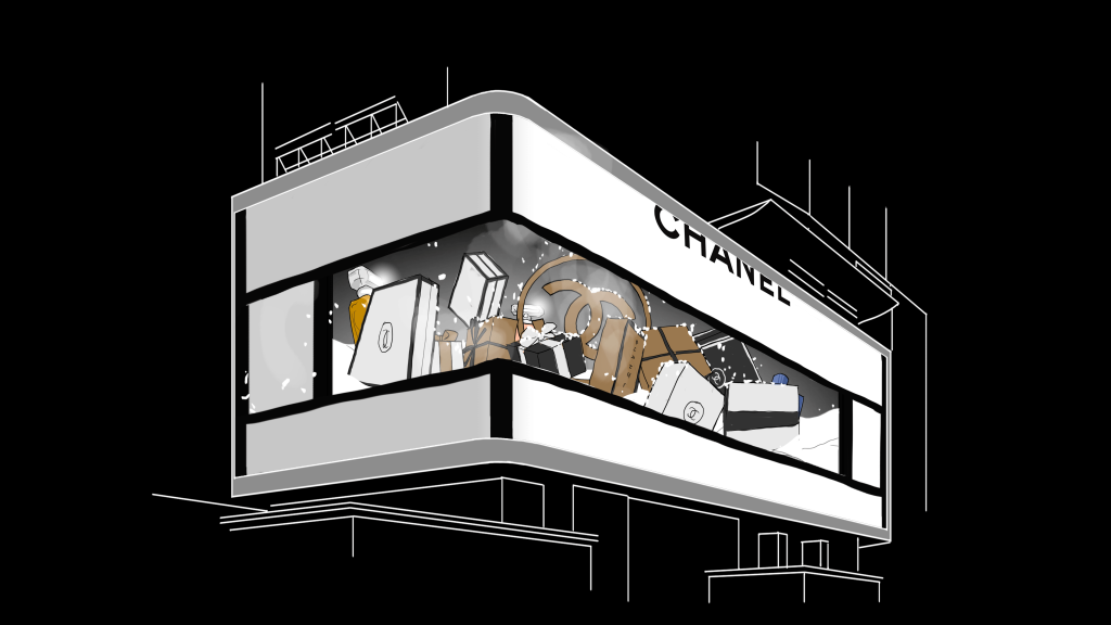 12 chanel christmas droste famous frames